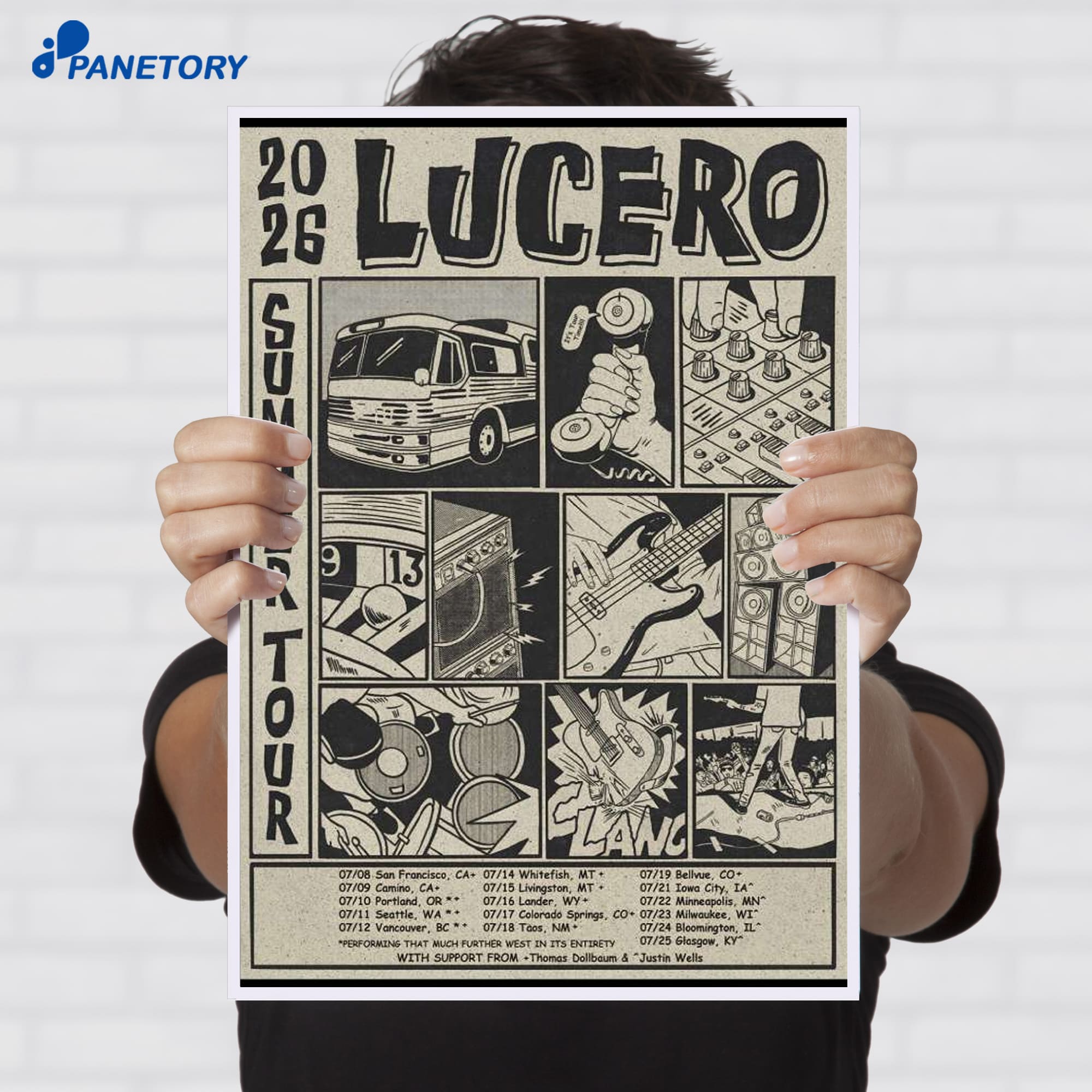 Lucero Summer Tour 2026 Poster Lucero Summer Tour 2026 Poster