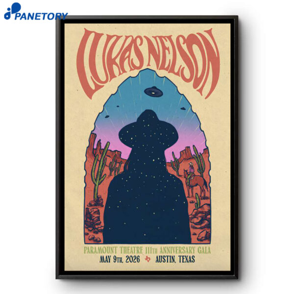 Lukas Nelson Austin TX May 9 2026 Poster