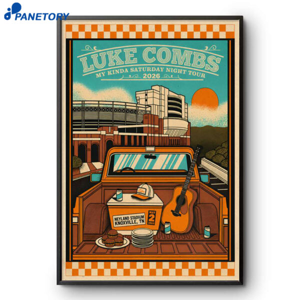 Luke Combs Neyland Stadium Knoxville TN May 2 2026 Poster