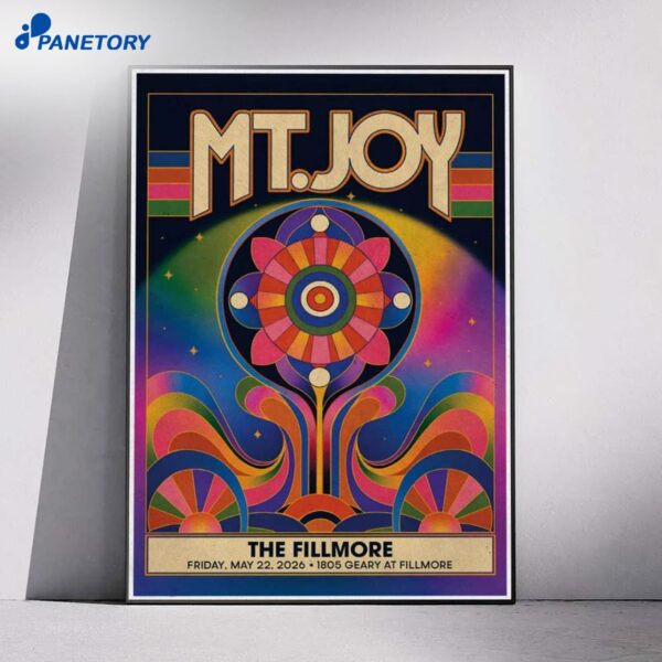 MT. Joy The Fillmore May 22 2026 Poster