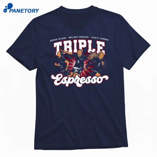 Mallory Swanson Trinity Rodman & Sophia Wilson Triple Espresso 2026-27 T-Shirt