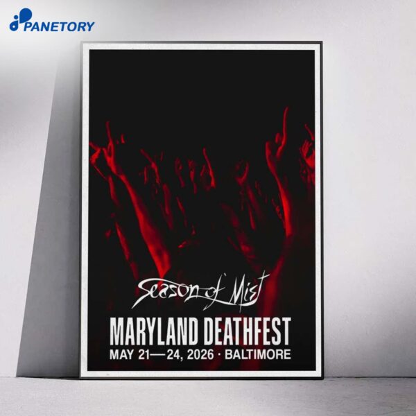 Maryland Deathfest Concert Baltimore May 21-24 2026 Poster