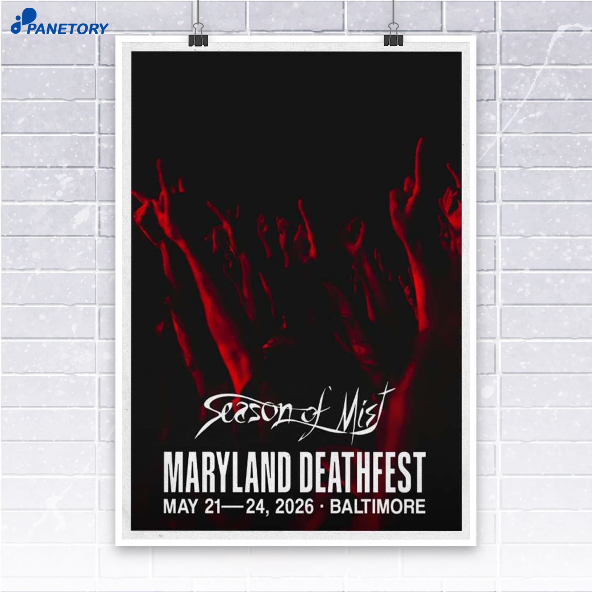 Maryland Deathfest Concert Baltimore May 21-24 2026 Poster Maryland Deathfest Concert Baltimore May 21-24 2026 Poster