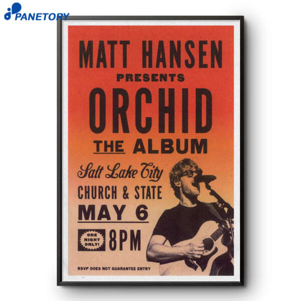 Matt Hansen Salt Lake City May 6 2026 Poster