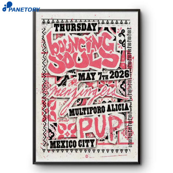 Mexico City The Bouncing Souls May 7 2026 Poster