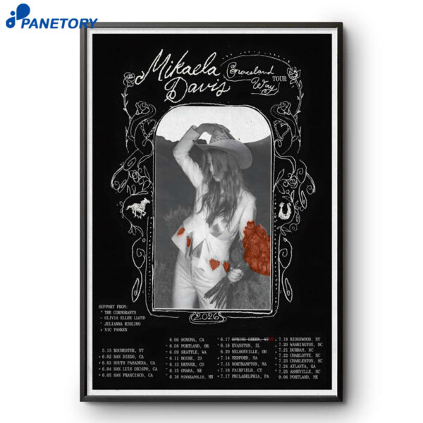 Mikaela Davis Graceland Way Tour 2026 Poster