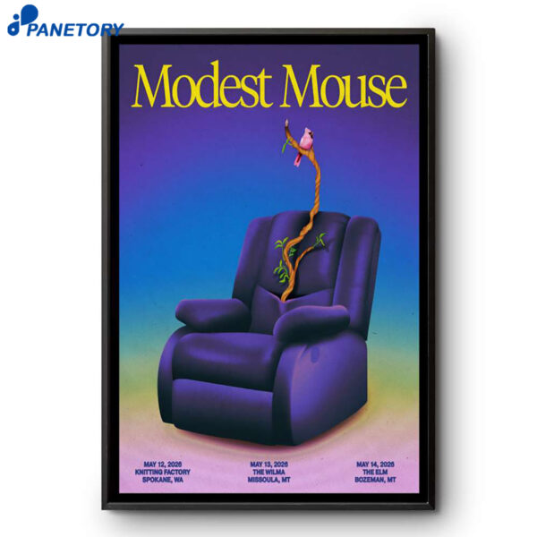 Modest Mouse Bozeman MT May 14 2026 Poster
