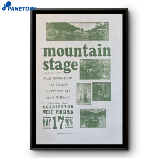 Mountain Stage With Kathy Mattea Charleston West Virginia May 17 2026 Poster