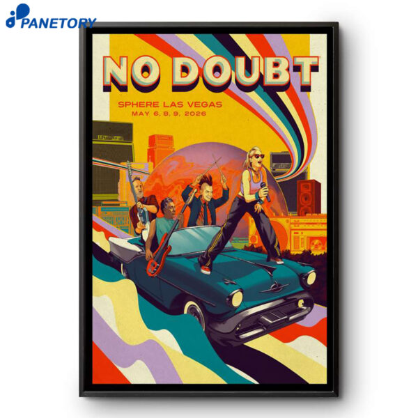 No Doubt Sphere Las Vegas NV May 6 8 9 2026 Poster