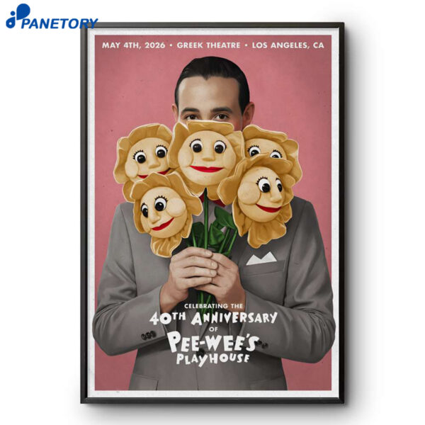 Pee Wee Herman Los Angeles CA May 4 2026 Poster