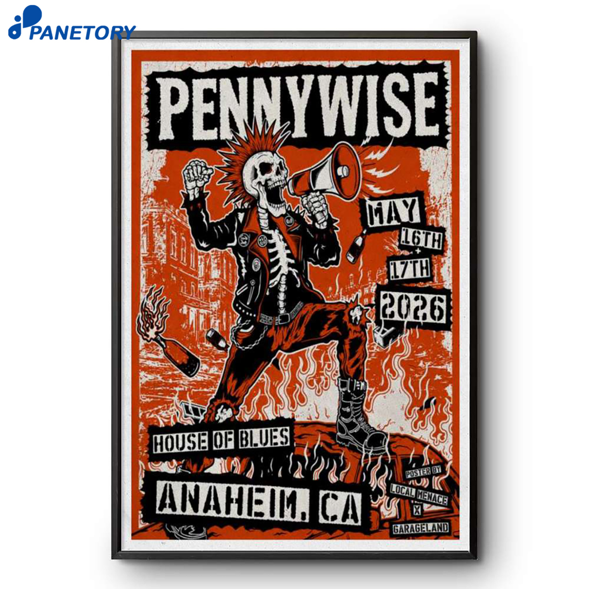 Pennywise Anaheim Ca May 16 17 2026 Poster 2 Pennywise Anaheim Ca May 16 17 2026 Poster