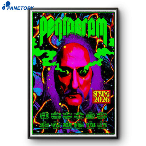 Pentagram Spring Tour 2026 Poster