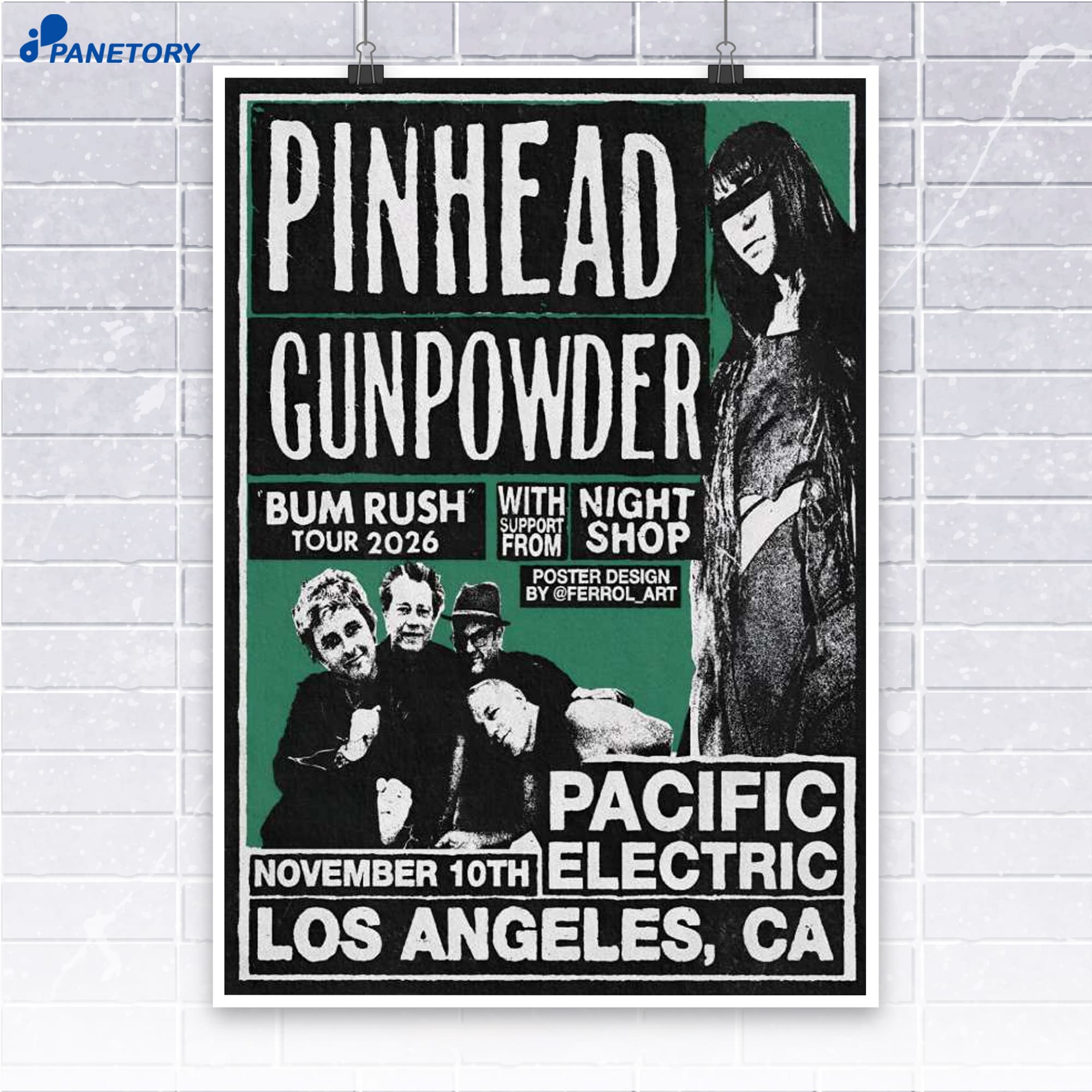Pinhead Gunpowder Pacific Electric Los Angeles Ca Nov 10 2026 Poster Pinhead Gunpowder Pacific Electric Los Angeles Ca Nov 10 2026 Poster