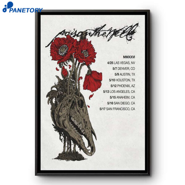 Poison The Well Peace Place Tour 2026 Poster