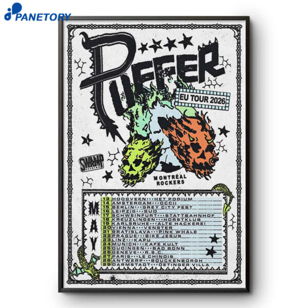Puffer EU Tour 2026 Poster