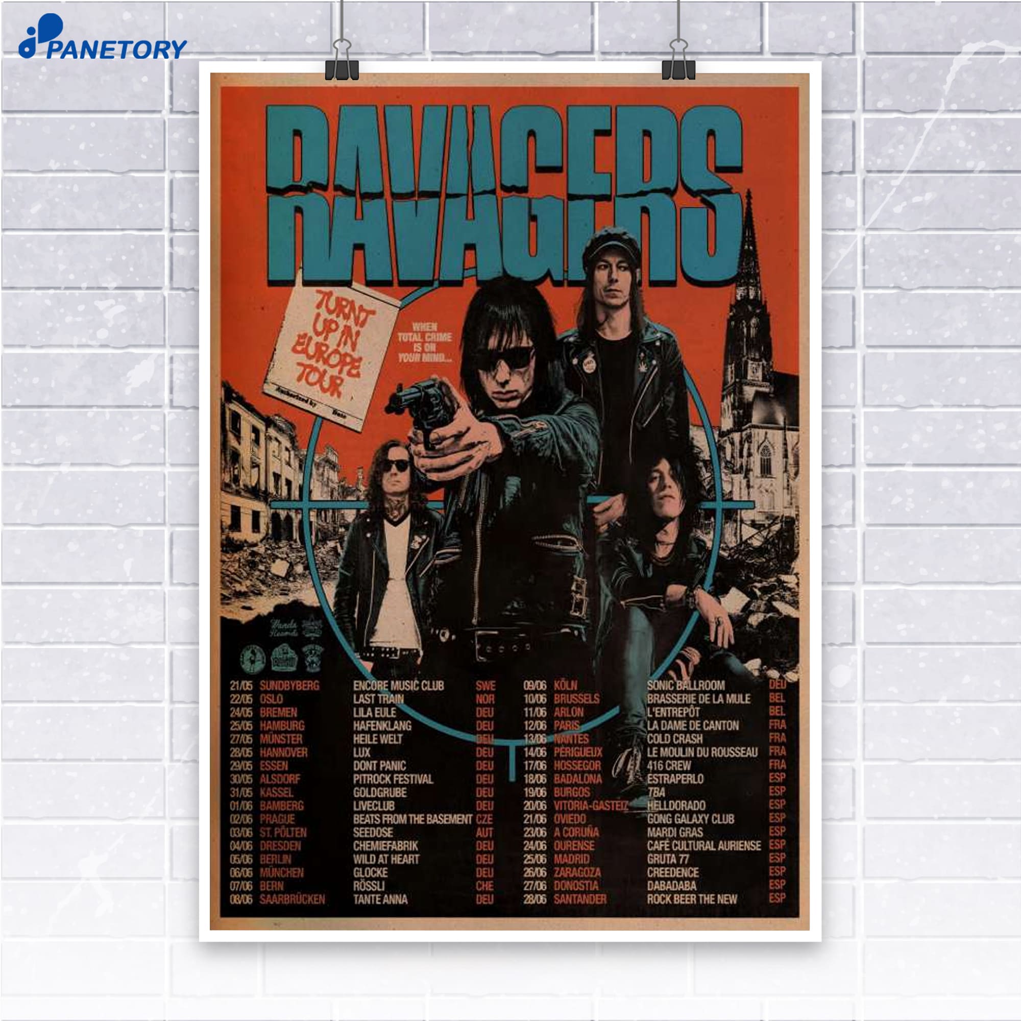 Ravagers Turnt Up Europe Shows 2026 Poster Ravagers Turnt Up Europe Shows 2026 Poster