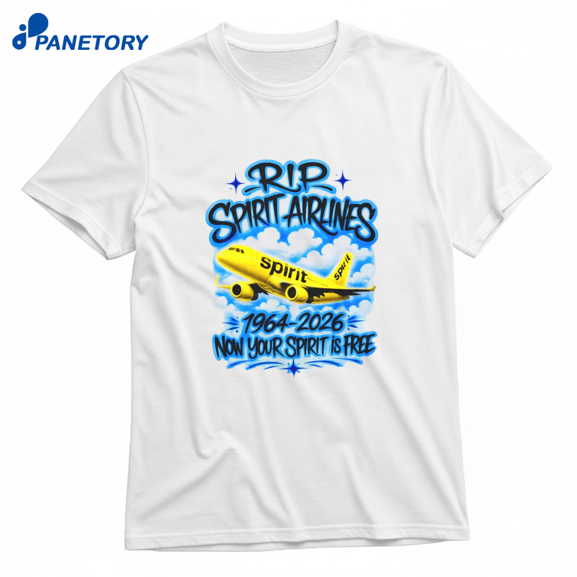 Rip Spirit Airlines 1964-2026 Now Your Spirit Is Free T-Shirt 8 Rip Spirit Airlines 1964-2026 Now Your Spirit Is Free T-Shirt 1
