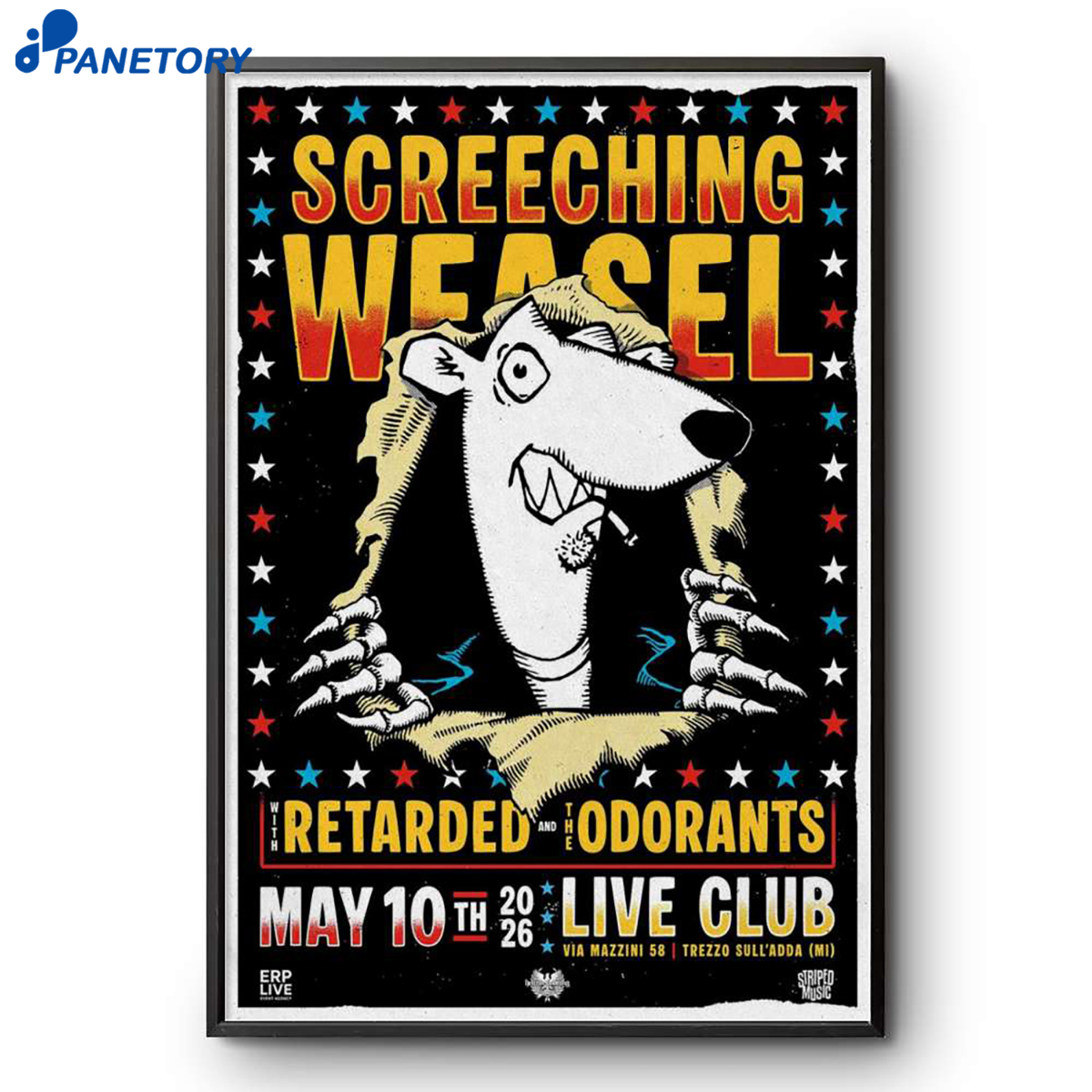 Screeching Weasel Milan Italy May 10 2026 Poster 2 Screeching Weasel Milan Italy May 10 2026 Poster