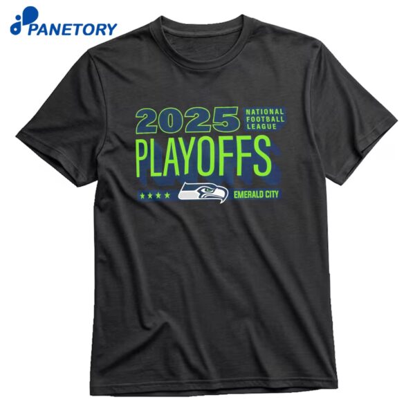 Seattle Seahawks 2025 Playoffs Emerald City T-Shirt