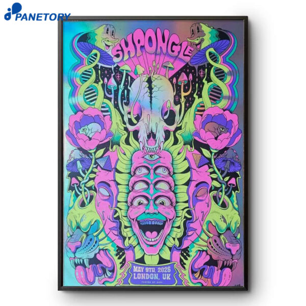 Shpongle London UK Show May 9 2026 Poster