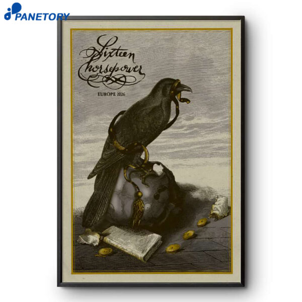 Sixteen Horsepower Europe Tour 2026 Poster
