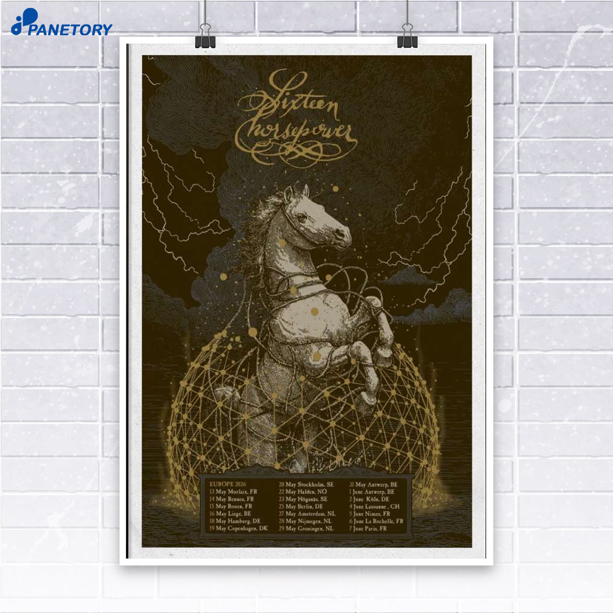 Sixteen Horsepower Nijmegen Nl May 28 2026 Poster Sixteen Horsepower Nijmegen Nl May 28 2026 Poster