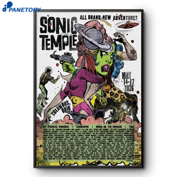 Sonic Temple Festival Columbus OH Event May 14-17 2026 Poster