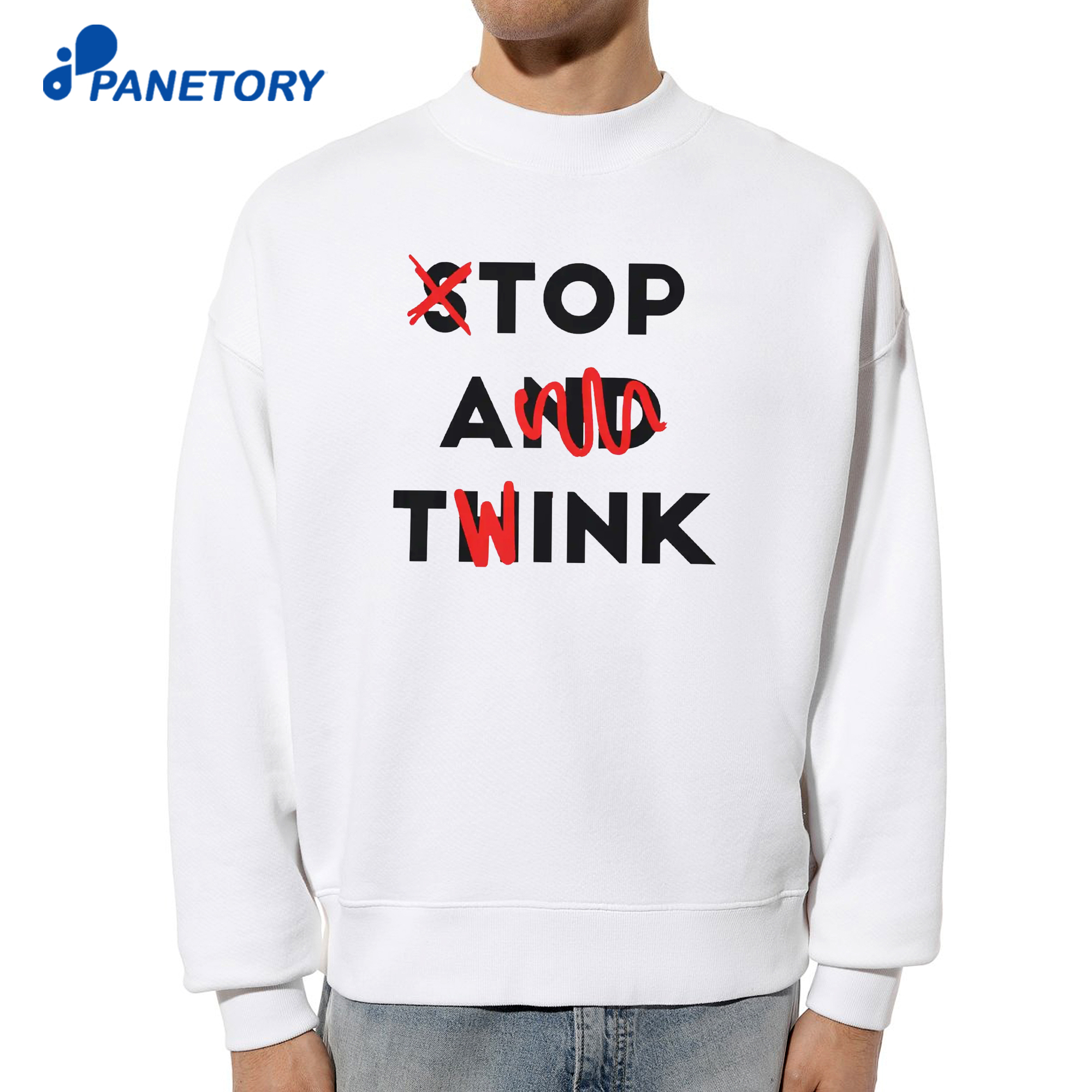 Stop And Think Top A Twink T-Shirt 6 Stop And Think Top A Twink T-Shirt 2