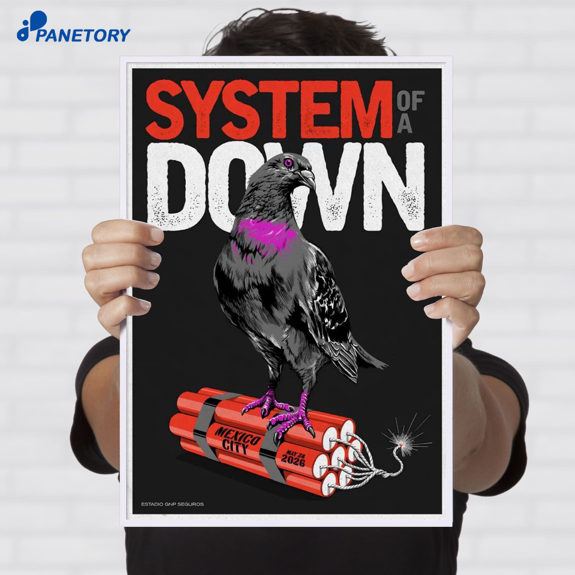 System Of A Down Estadio Gnp Seguros Mexico City May 27-28 2026 Poster System Of A Down Estadio Gnp Seguros Mexico City May 27-28 2026 Poster