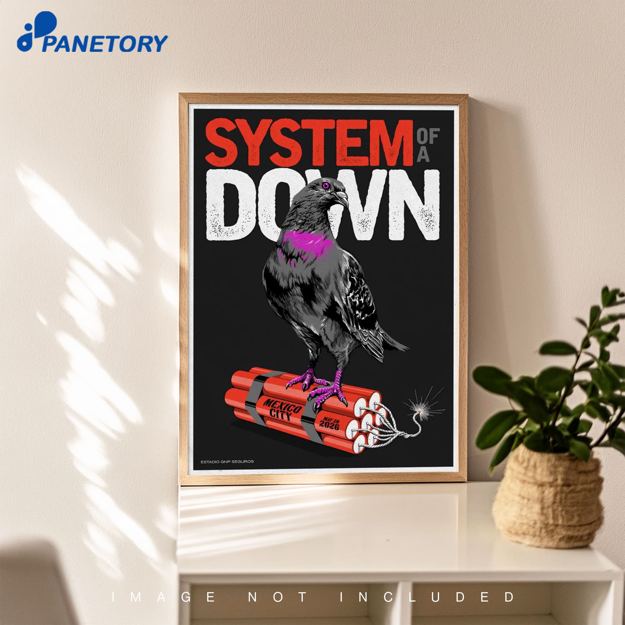 System Of A Down Estadio Gnp Seguros Mexico City May 27-28 2026 Poster System Of A Down Estadio Gnp Seguros Mexico City May 27-28 2026 Poster
