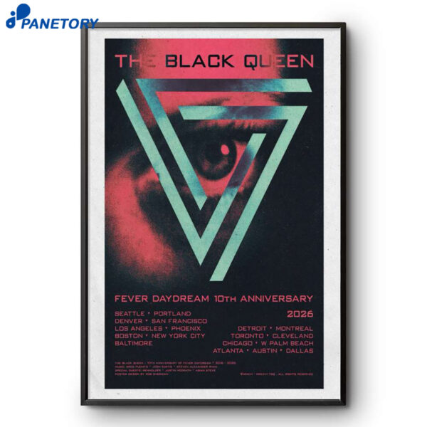 The Black Queen Fever Daydream 10th Anniversary 2026 Poster