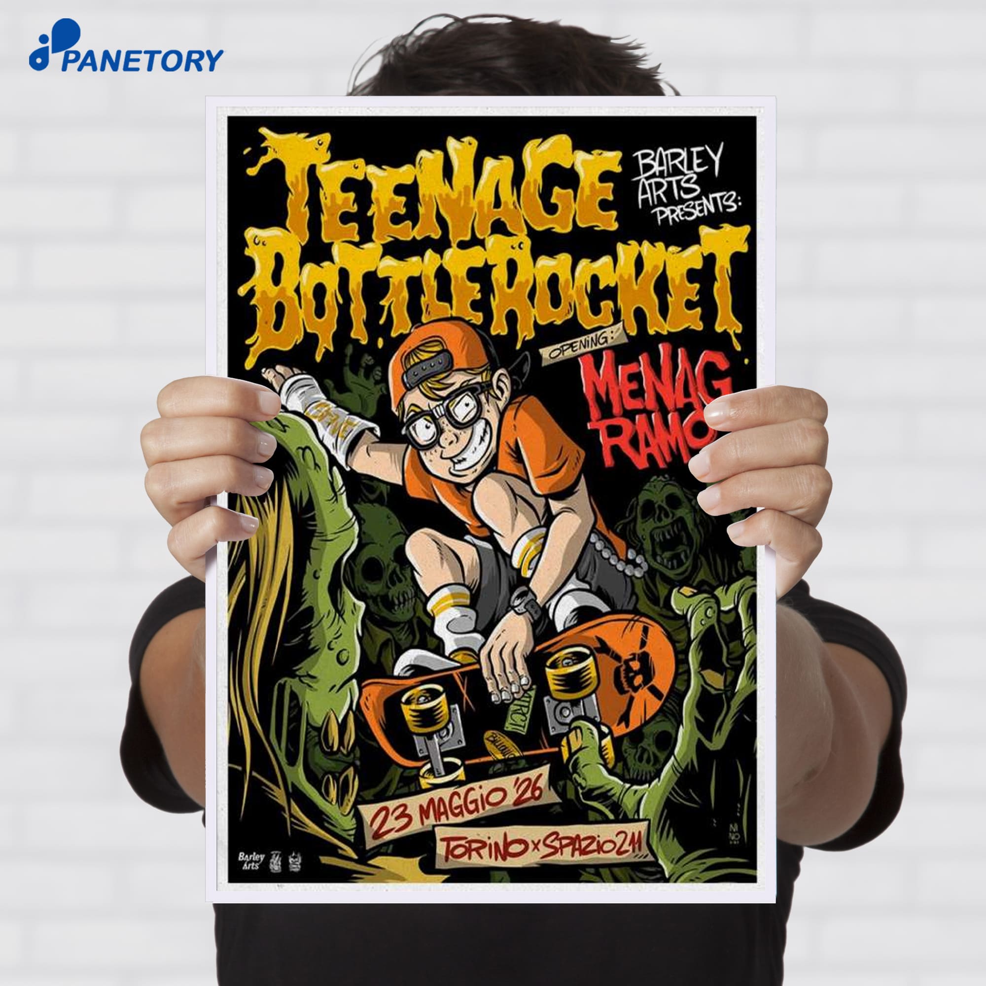 Teenage Bottlerocket Turin It May 23 2026 Poster Teenage Bottlerocket Turin It May 23 2026 Poster