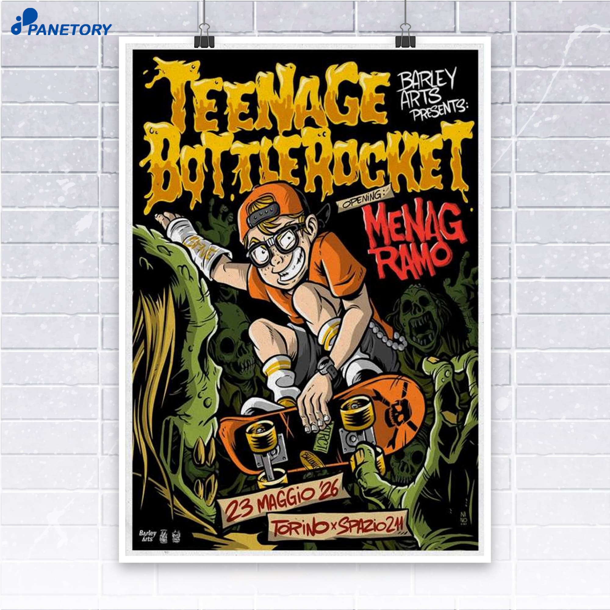Teenage Bottlerocket Turin It May 23 2026 Poster Teenage Bottlerocket Turin It May 23 2026 Poster