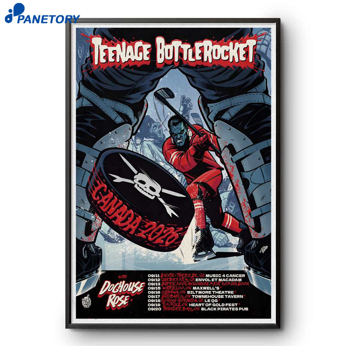 Teenage Bottlerocket With Doghouse Rose Canada Tour 2026 Poster 2 Teenage Bottlerocket With Doghouse Rose Canada Tour 2026 Poster