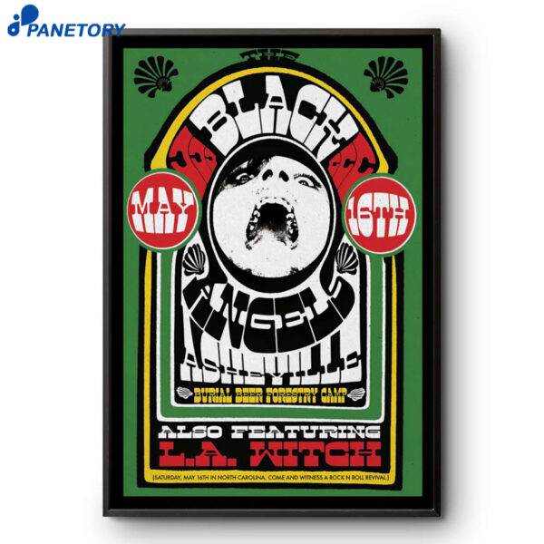 The Black Angels Asheville NC Tour May 16 2026 Poster