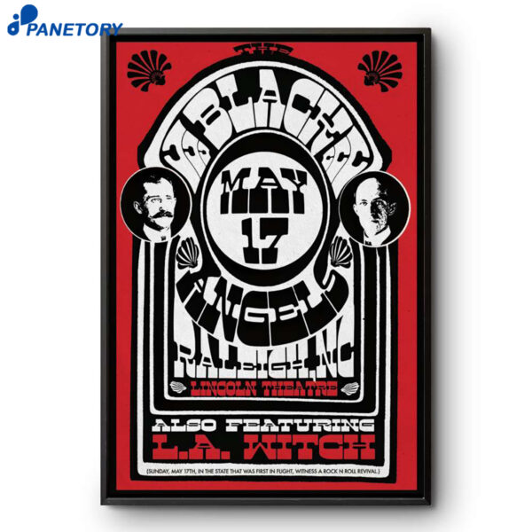 The Black Angels Lincoln Theatre Raleigh NC May 17 2026 Poster