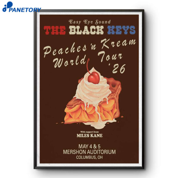 The Black Keys Columbus OH May 4 - 5 2026 Poster