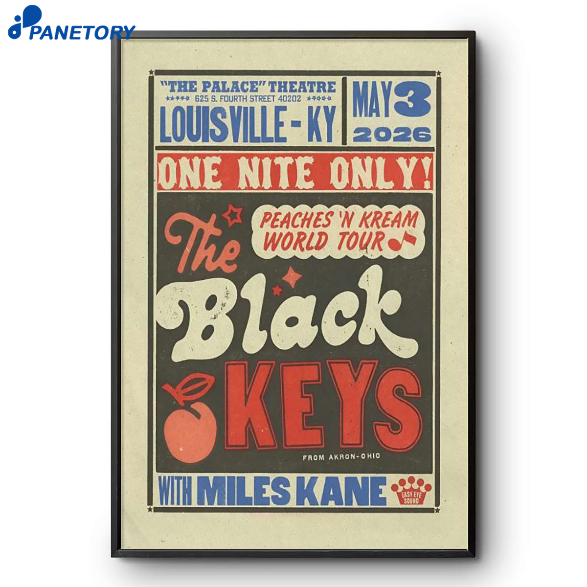 The Black Keys Louisville Ky May 3 2026 Poster 2 The Black Keys Louisville Ky May 3 2026 Poster