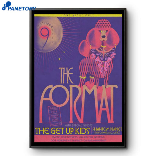 The Format Tour The Get Up Kids Oct 9 2026 Poster