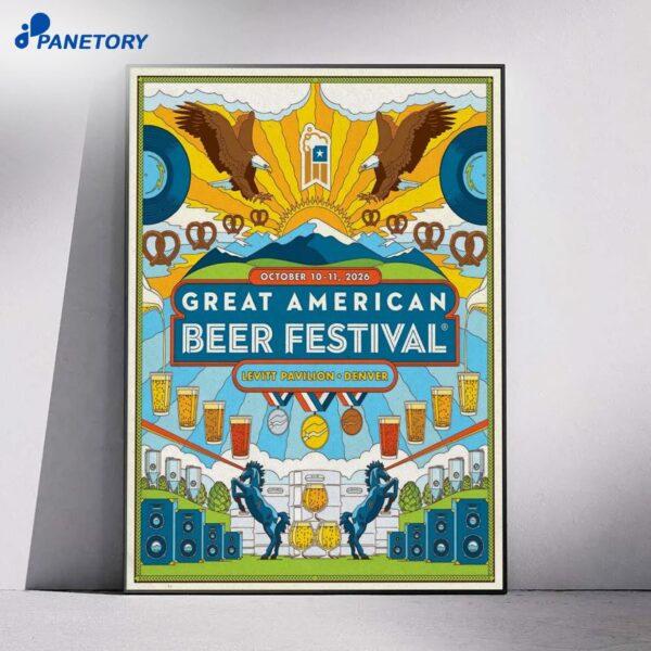 The Great American Beer Festival Levitt Pavilion Denver Oct 10-11 2026 Poster