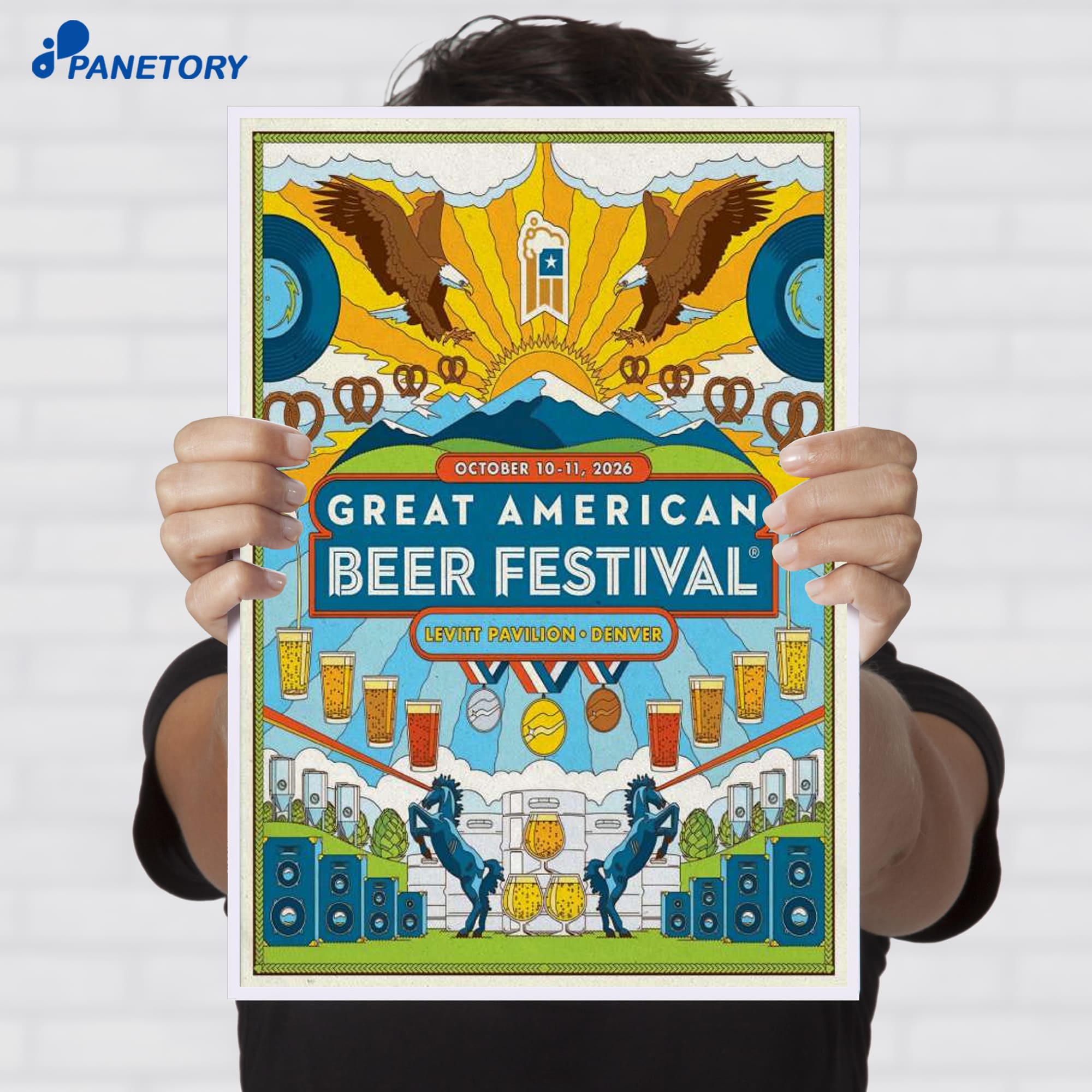 The Great American Beer Festival Levitt Pavilion Denver Oct 10-11 2026 Poster The Great American Beer Festival Levitt Pavilion Denver Oct 10-11 2026 Poster