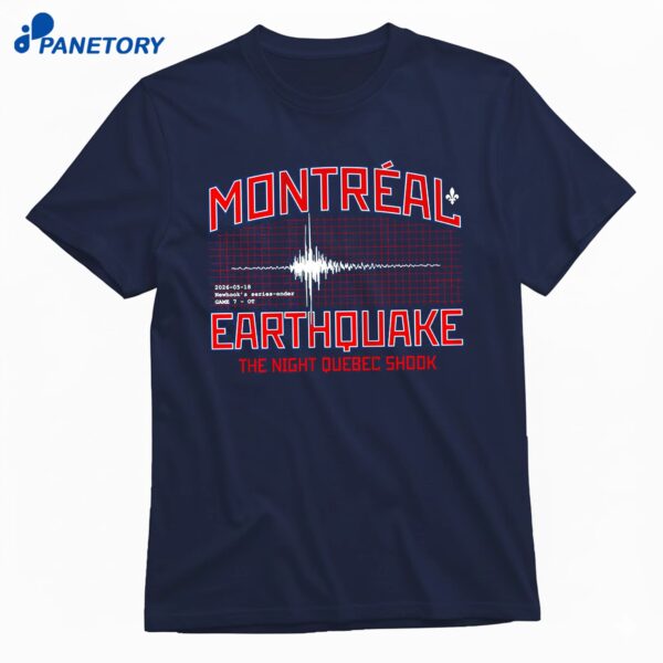 The Montreal Earthquake Newhook's Series-ender T-Shirt