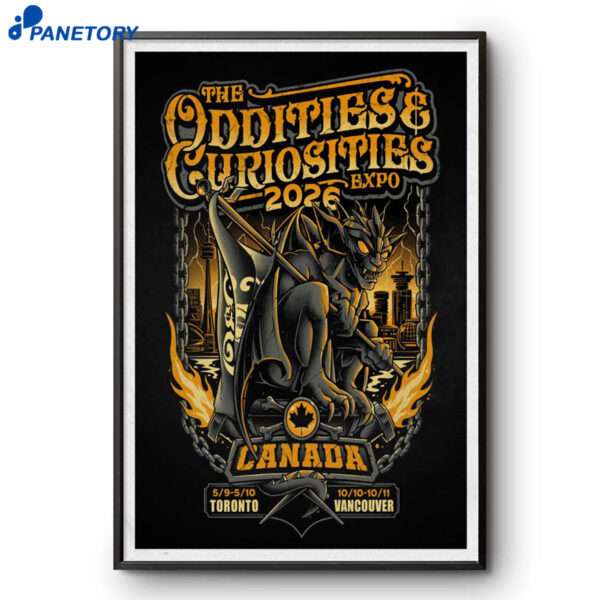 The Oddities & Curiosities Expo Toronto May 9-10 2026 Poster