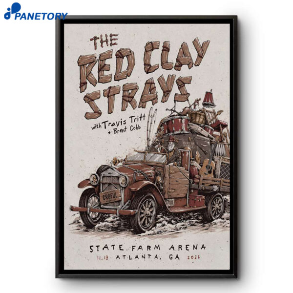 The Red Clay Strays Atlanta GA Nov 13 2026 Poster