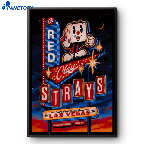 The Red Clay Strays Las Vegas NV Tour Dec 5 2026 Poster