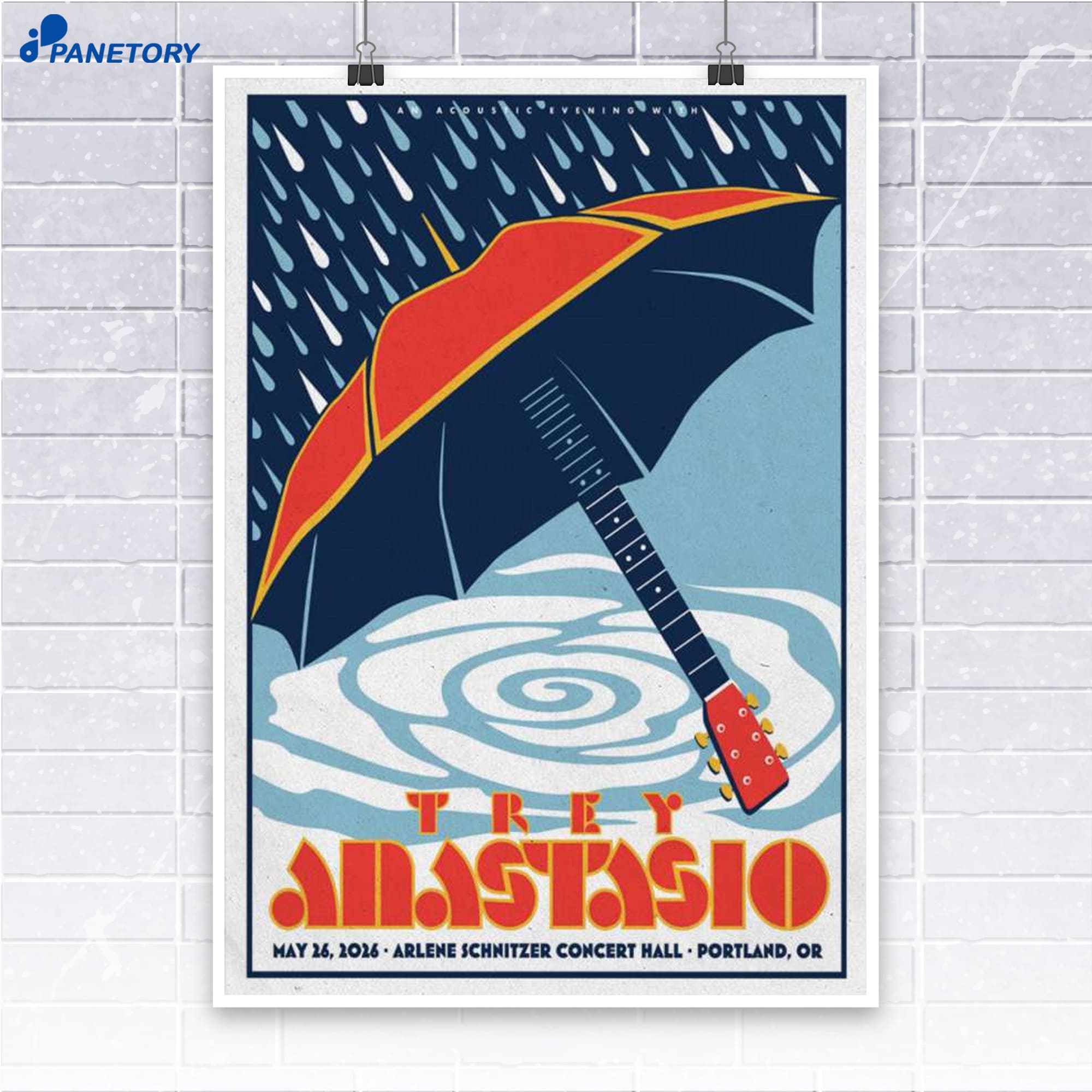 Trey Anastasio Band Tour Portland Or May 26 2026 Poster Trey Anastasio Band Tour Portland Or May 26 2026 Poster