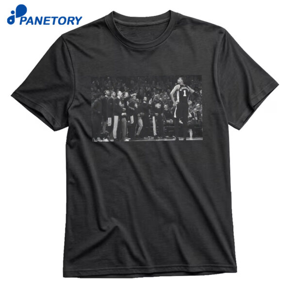 Wembanyama Spurs Bench Reaction Game 1 T-Shirt