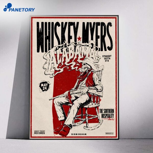 Whiskey Myers Birmingham AL May 24 2026 Poster