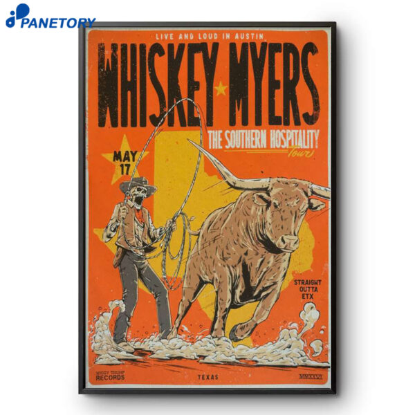 Whiskey Myers Moody Center ATX Austin TX May 17 2026 Poster