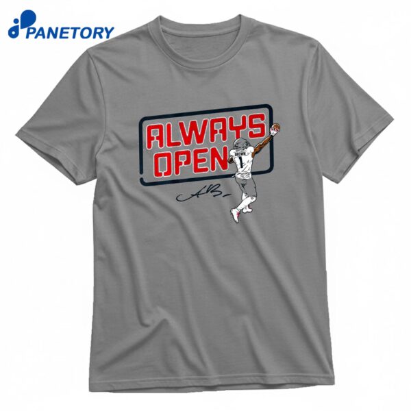 A.J Brown Always Open New England T-Shirt